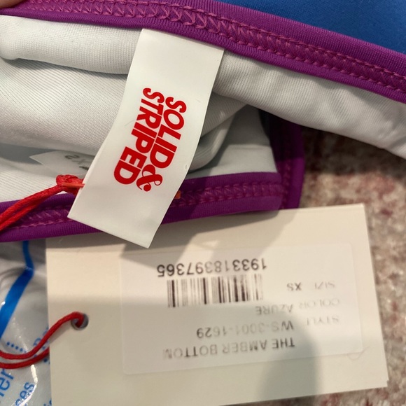 solid & striped bikini bottoms - Picture 3 of 3